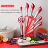 Knife Set, 9-Piece Kitchen Knife Set with Sharpener,Scissors, Non Stick