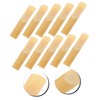 FUNOMOCYA Set of 10 Saxophone Reeds 1.5 Hardness Saxophone Tools