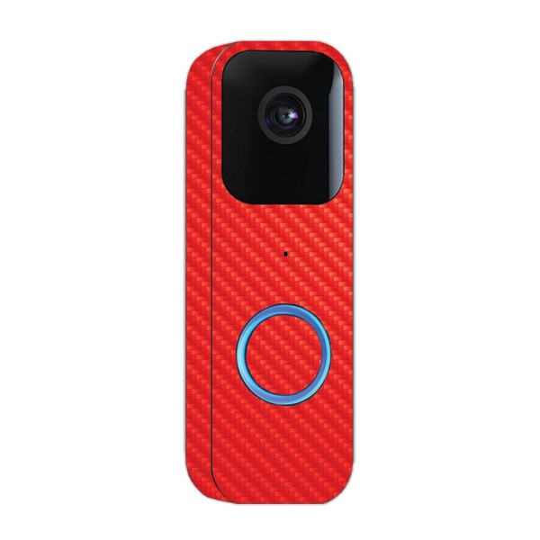 MightySkins Carbon Fiber Skin Compatible with Blink Video Doorbell -