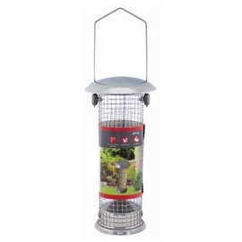 Garden Mile Deluxe Nut Bird Feeder Hanging Garden Feeding Station Wild Birds Outdoor Steel Patio Wild Birds Mesh Guard