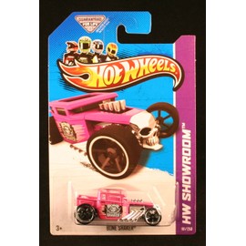 BONE SHAKER (PINK) HW SHOWROOM / AMERICAN TURBO 2013 Hot Wheels Basic Car 1:64 Scale Series Collector #181 of 250