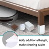 AUXBC 2 Inch Self-Adhesive Furniture Riser, Square Carbon Steel Bed