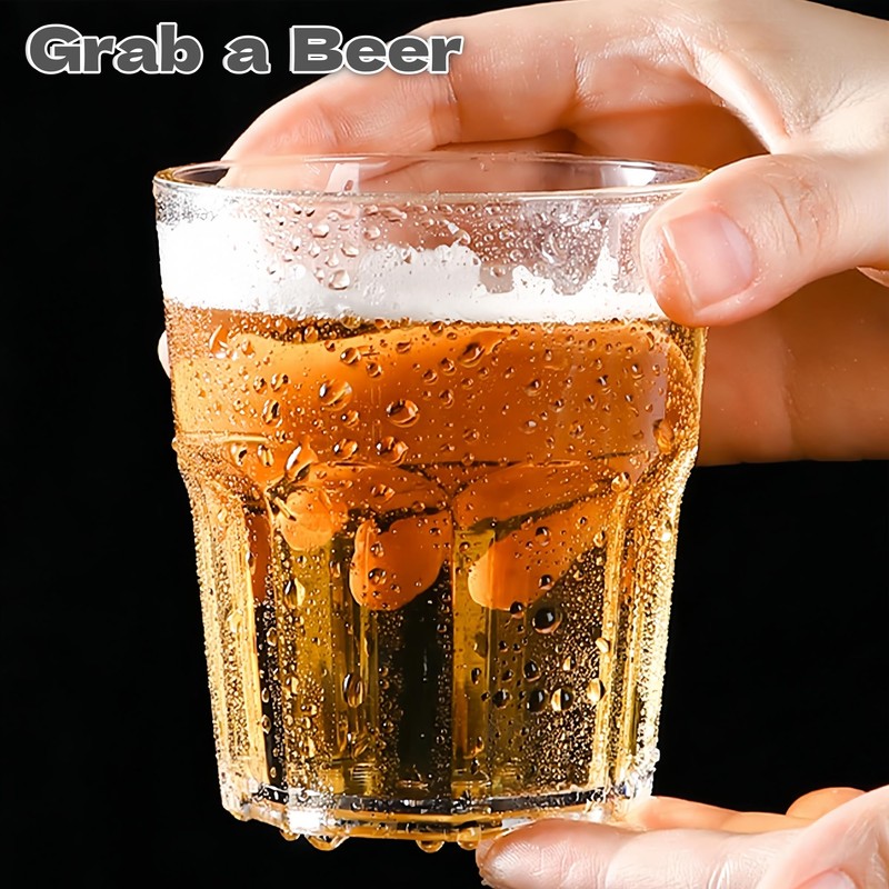 Küchera Reusable Plastic Glasses Acrylic Tumblers 260ml - 8 Pack