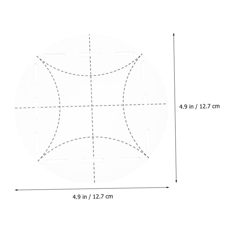 DOITOOL Acrylic Patchwork Ruler DIY Quilting Template for Sewing Measurement