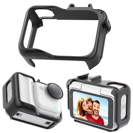 Insta360 GO Ultra Compatible Camera Cage Frame Bracket Protective Case Multi-Function Cage Expandable Peripheral Easy Installation PC Protective Frame Drop and Impact Resistant