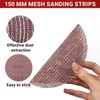 Sruhrak 150 mm Sandpaper Reticulated Velcro, Pack of 30 Sanding