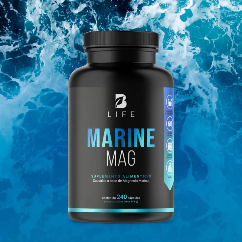 Magnesio Marino De 240 Cápsulas 100% Natural B Life
