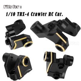 BRCatWPark Axle Mount Set Upgrades Part for 1/10 TRX-4 RC Crawler,Brass Front/Rear Axle Mount(for Suspension Links)