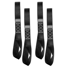 4 Stück Bandschlinge Zurrschlaufen Motorrad 800kg – Spanngurt für Transport, Rundschlinge für Anhänger, Strapazierfähige Schleifen aus Hochfestem Material (Schwarz)