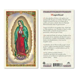 Gigi's Classy Kids Oracion a La Magnificat Virgen Guadalupe Tarjetas Laminadas en Espanol Laminated Prayer Cards - Pack of 25-