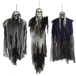 Joyin - Juego de 3 fantasmas colgantes de esqueleto de Halloween para la mejor decoración de Halloween