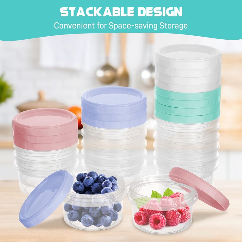 Starvortex Pack of 16 Small Tins with Lids Plastic, 200