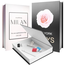 Pack of 3 Decorative Books for Home Decor, Decorative Books, Fake Books, Decorative Books, Foldable Fake Books, Book Storage Box for Coffee Table, Shelves, Decorative Books for Office