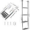 Amarine Made 4 Steps Boat Ladder Pontoon Telescoping Stainless Marine