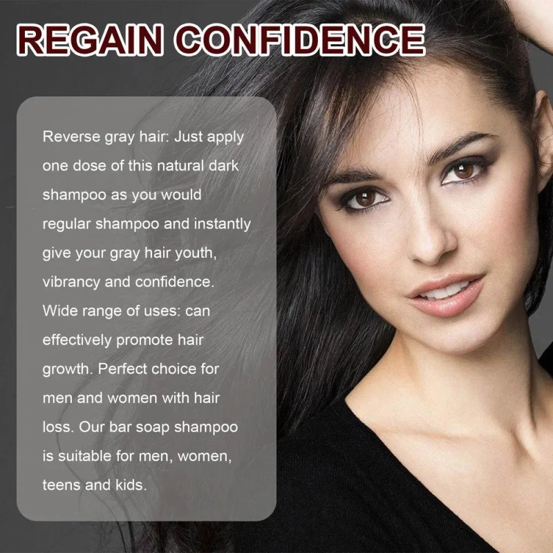 3 Champú Negro Para Cabello Grueso, Champú Anticanceroso, Ja