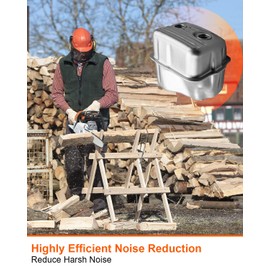 Chainsaw Muffler with Gasket Compatible with STIHL MS271 MS291 Replace 140 0613 1141 11411400613 1141-140-0613