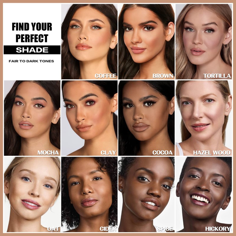 FOCALLURE Cream Contour Stick, Matte Bronzer Stick, Professional Face Shaping