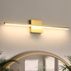 fengkiop Modern Bathroom Vanity Light 24 Inch, 18W Brushed Brass