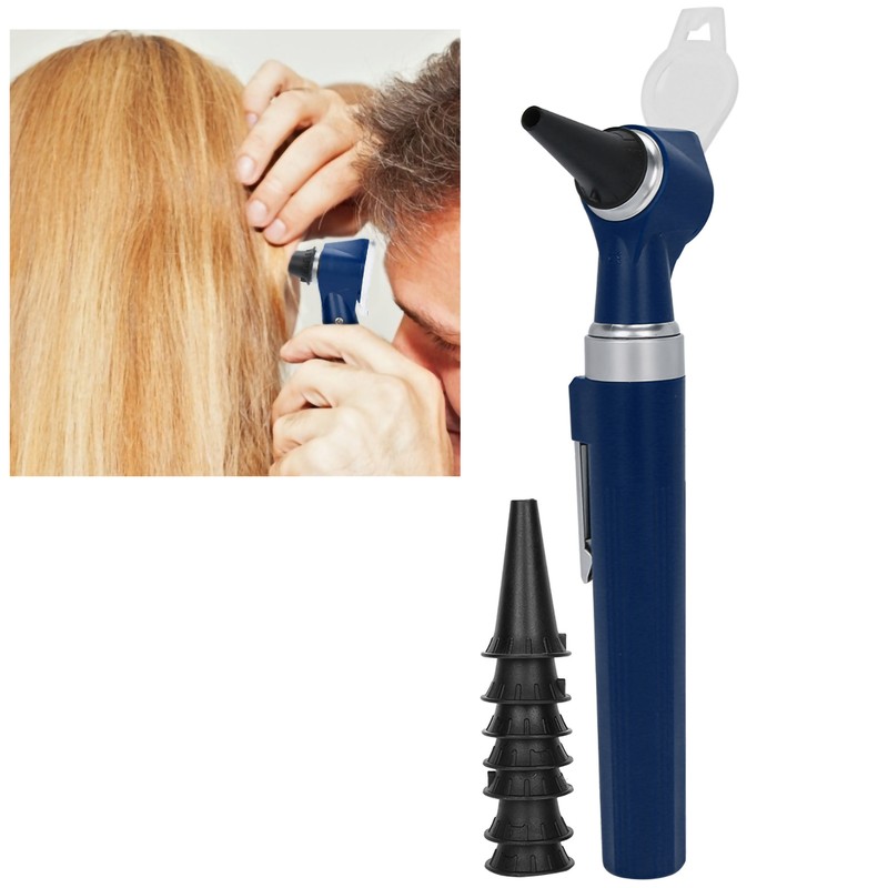 Professional Diagnostic Kit Ear Care Examination Otoscope Eardrum Endoscope SpeculumBlue