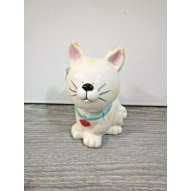 Youngs Ceramic Kitty Cat Money Coin Bank Figurine