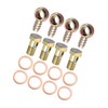 Motoforti 4 Set 18mm Banjo Hose Barb Bolt Fittings Banjo
