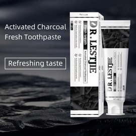 Activated Charcoal Toothpaste,Clean Mint- 100% Charcoal Teeth Whitening Toothpaste for Sensitive Teeth Strengthens Teeth Enamel and Gums 4.23oz-3Pack