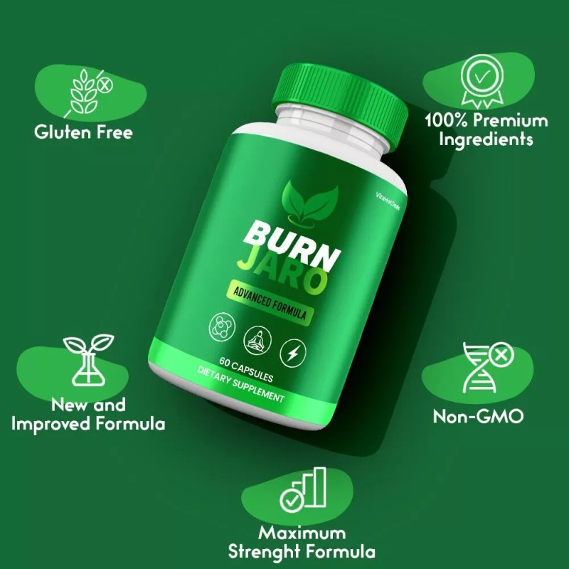 Burn Jaro Pills, Maximum Strength Supplement, BurnJaro Capsules (1 pack)