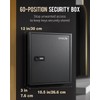 Uniclife Key Cabinet with 60 Keys and Combination Lock, Wall