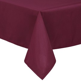 sourcing map Dining Table Cover Reusable Rectangular, Table Cloths Wipe Clean for Kitchen Coffee Party Outdoor Patio- Washable Polyester Tablecloth Burgundy 150x210 Cm