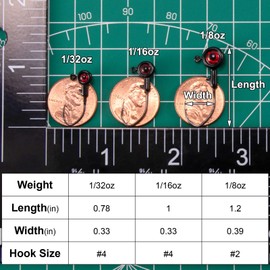 Dr.Fish 30 Pack Crappie Jig 6 Colors 3D Eyes Fishing Jig Head Freshwater Crappie Trout Panfish Jig Hook Bass Fishing Fishing Lure Jig Head 1/32oz