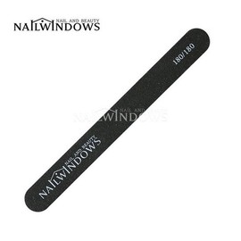 Nail Window Black Wood File 180/180 / 네일윈도우 블랙 우드파일180/180