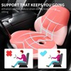 FLORICH Memory Foam Car Seat Cushion and Lumbar Support Pillow,