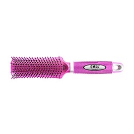 Bass Brushes | The Shower Brush | Wet Brushing | Optimized for Use in Water | Professional Grade Nylon Pin | Rubber Grip Handle | Pretty Pink Finish | Model 706-PYP