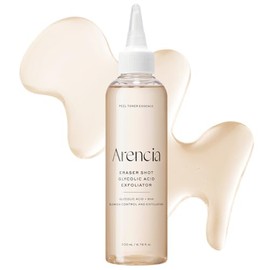 Arencia Erasor Shot 10% Glycolic Acid + BHA Exfoliating Toner (200ml / 6.76 fl oz) - AHA Liquid Exfoliant for Skin Texture, Pore Care & Smoothing