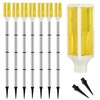 Macarrie 6 Pcs Solar Powered Driveway Markers Reflector Lights Landscape