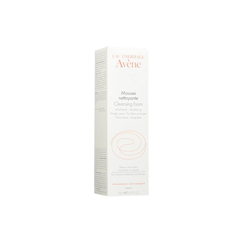 Avene Rich Cleansing Foam for Firming Pores for Face and