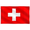 Switzerland Flag 3x5 Ft Outdoor Large, Moderate-Outdoor Both Sides Heavy