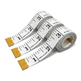 3 PCS Tape Measure 150cm/60in, Double Sided Measuring Tape, Multipurpose Body Tape Measure, for Body Measurements Soft Fashion Fiber Glass Tailors Sewing Tape Rule with Metal Ends