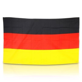 German Flag - Weather-Resistant with Fastening Eyelets - 90 x 150 cm