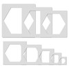 8 Pieces Hexagon Simple Large Wall Stencil for Painting -