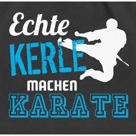 Shirtracer - Martial Arts - Real Kerle machen Karate - Gym bag and fabric bag made of cotton, 1 black, Einheitsgröße