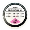 Nichrome 80 Wire Resistance Wire 100ft (30m) Spool 22-32G AWG