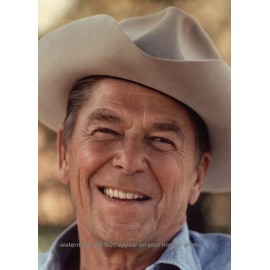 Ronald Reagan Cowboy PHOTO Portrait Picture Cowboy Hat