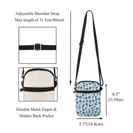 CMNIM Sadness Crossbody Bag Cartoon Emotion Gifts for Cartoon Lover Sadness Fans I'm Too Sad to Walk Just Give Me a Few Hours, 25120 Sadness C