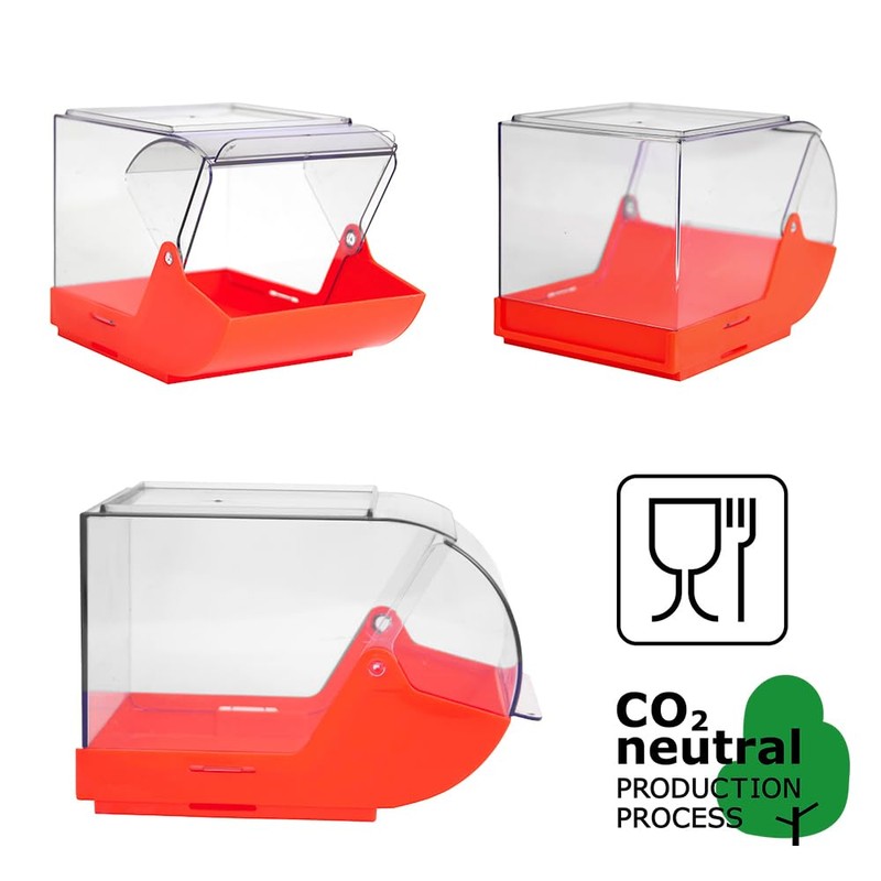 hünersdorff Plastic Box Polypropylene with Transparent Hinged Lid 3.7 Litre