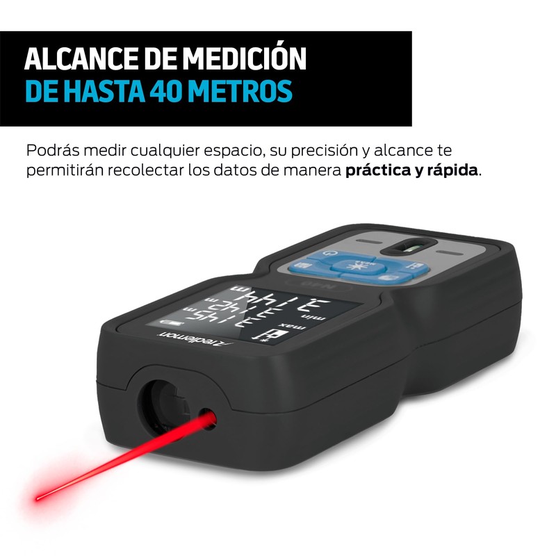 Redlemon Medidor Láser de 40 Metros de Alcance, Mide la
