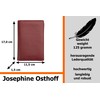 Josephine Osthoff Men's Leather ID Holder, Passport Case, Portrait Format,