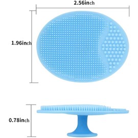 LALOCAPEYO 4Pack Baby Cradle Cap Brush for Exfoliate and Massage With Bright Color, Appears Very Interesting to The Kids of Young Age