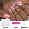 FNKFNK Pink French Tip Press on Nails Duck Fake Nails