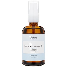 simsim Sesame Pure Massage Oil, 4.3 fl oz (110 ml) x 2 Pieces